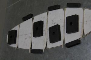 Prop outline with flat ribs attached