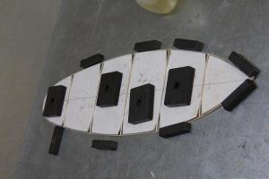 Outline with all flat ribs attached