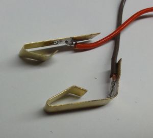 .015 x .250 from the K&S rack at the LHS. 6" lengths of servo wire, either Dubro as shown or Futaba, or whatever you have.