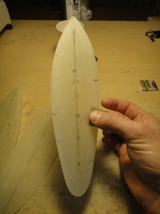 Figure 9 - Sanding the middle mold layer